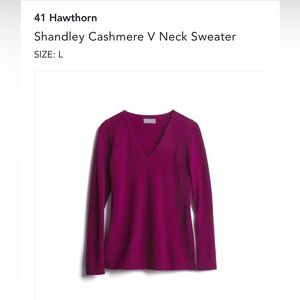 STITCH FIX - 41 Hawthorn Shandley Cashmere V Neck Sweater